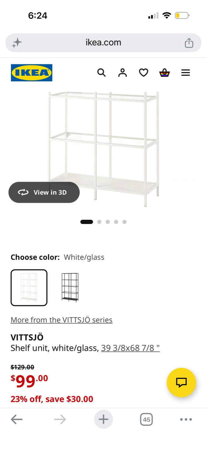 IKEA VITTSJÖ Shelf Unit - photo 3