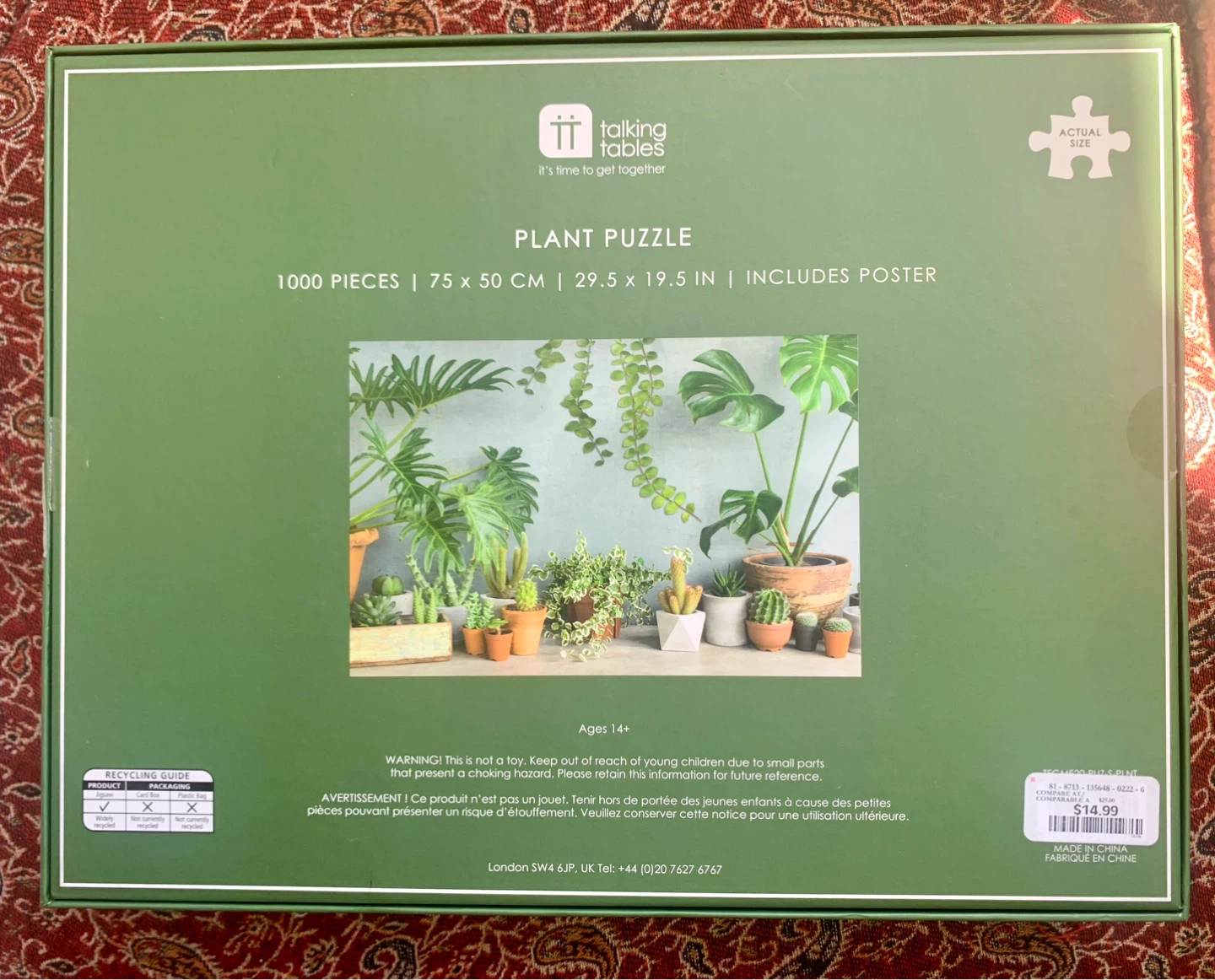 Talking Tables Plant Puzzle - 1000 Pieces - photo 2