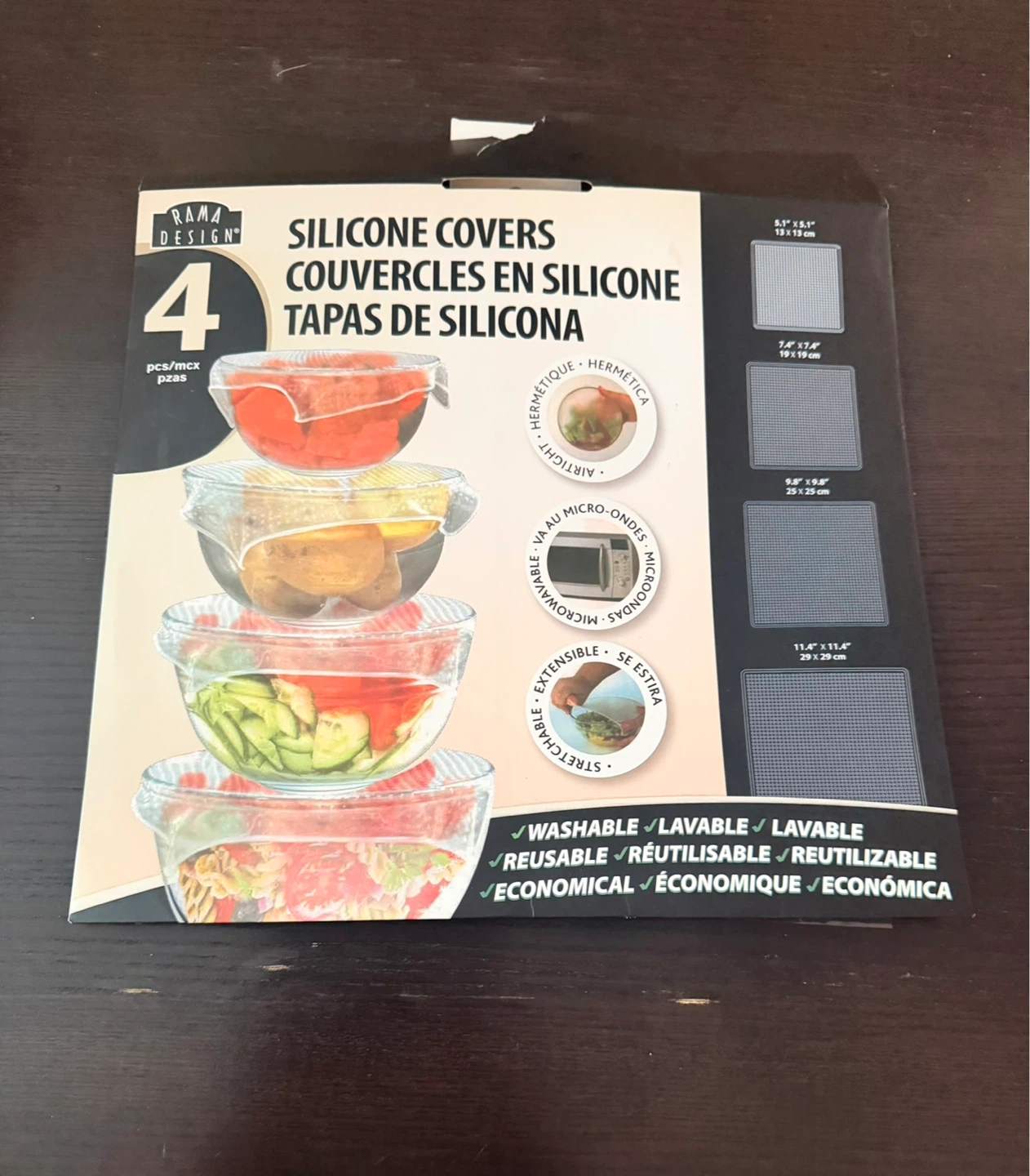 Rama Design 4 Silicone Food Covers