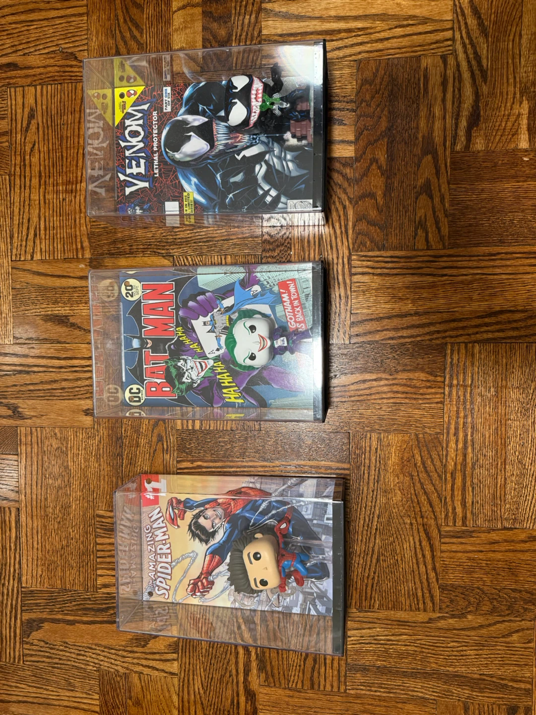 Spider-Man, Batman, and Venom Comic Lot with Funko Pops