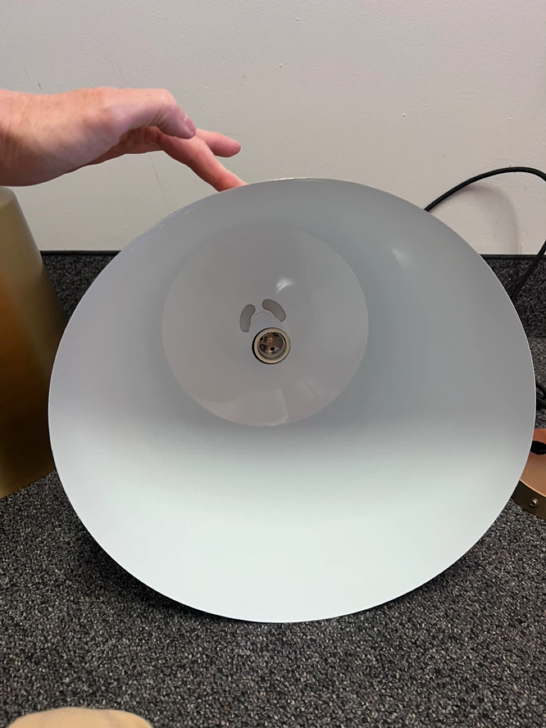 Pair Modern Brushed Gold Pendant Lights Adjustable 12.5” Island - photo 5