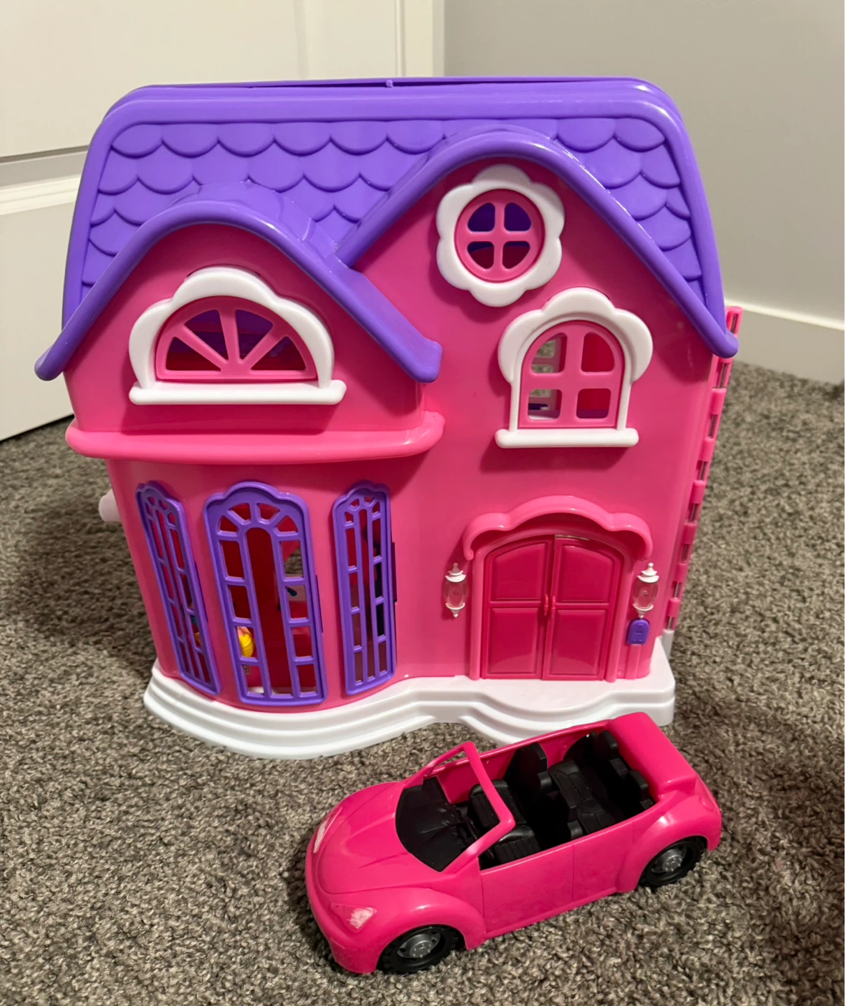 Dollhouse, Dolls, Stroller, and Accessories Set - photo 2