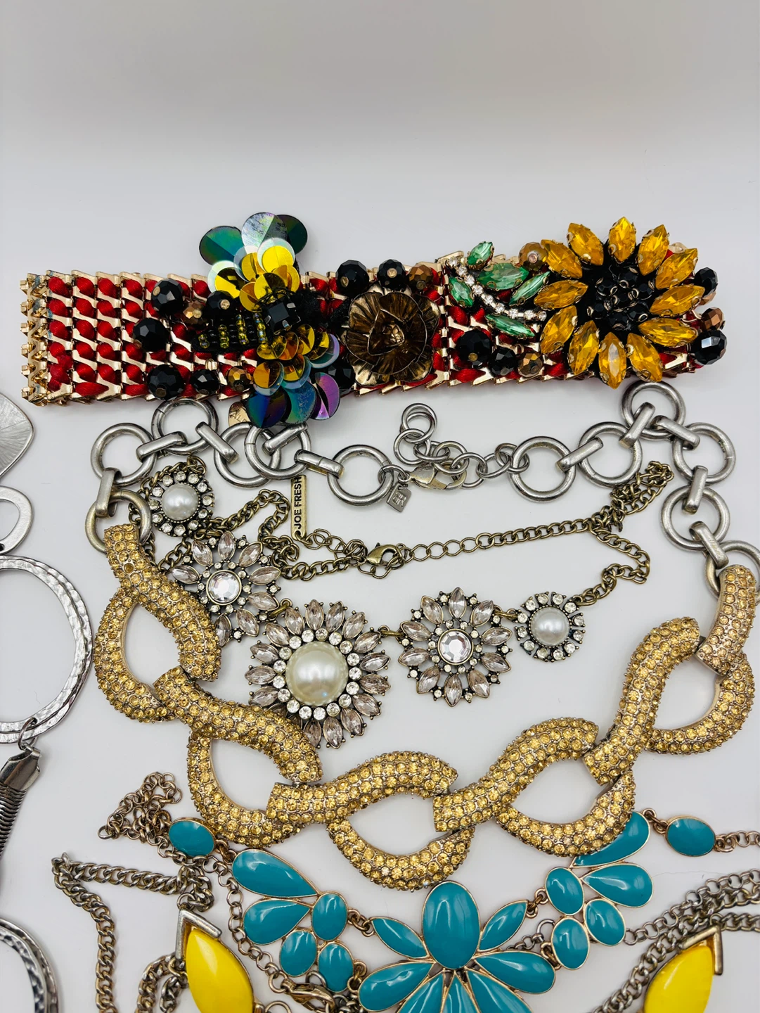 Lot of 6 Chunky Statement Bib Necklaces - photo 3