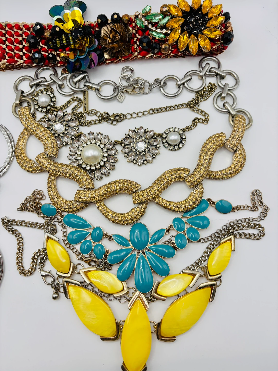 Lot of 6 Chunky Statement Bib Necklaces - photo 4