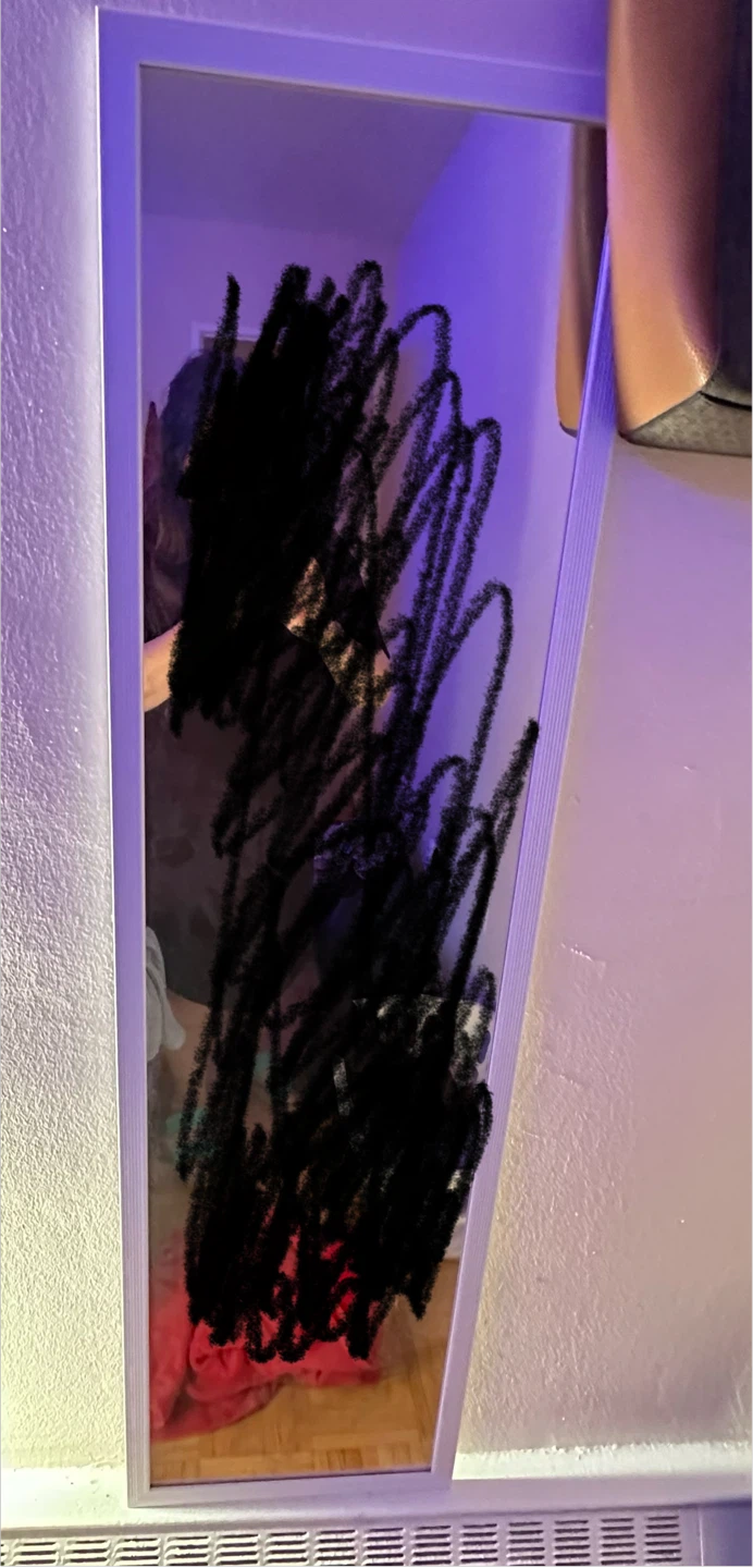 White Framed Full Length Mirror