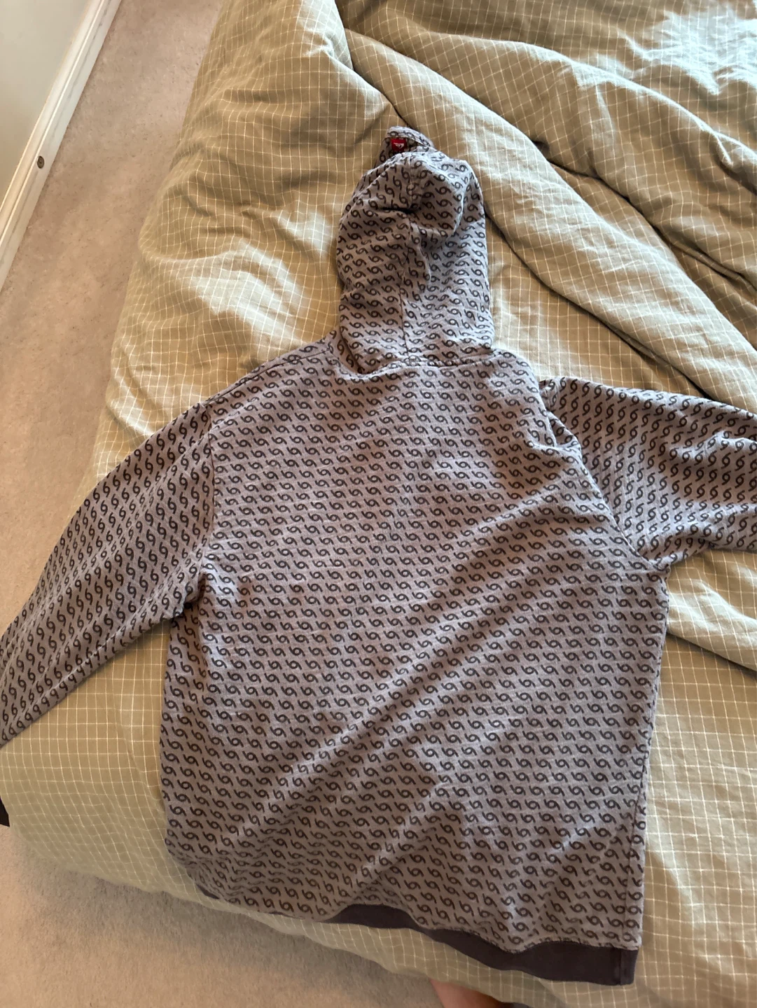 Patterned Hoodie quicksilver