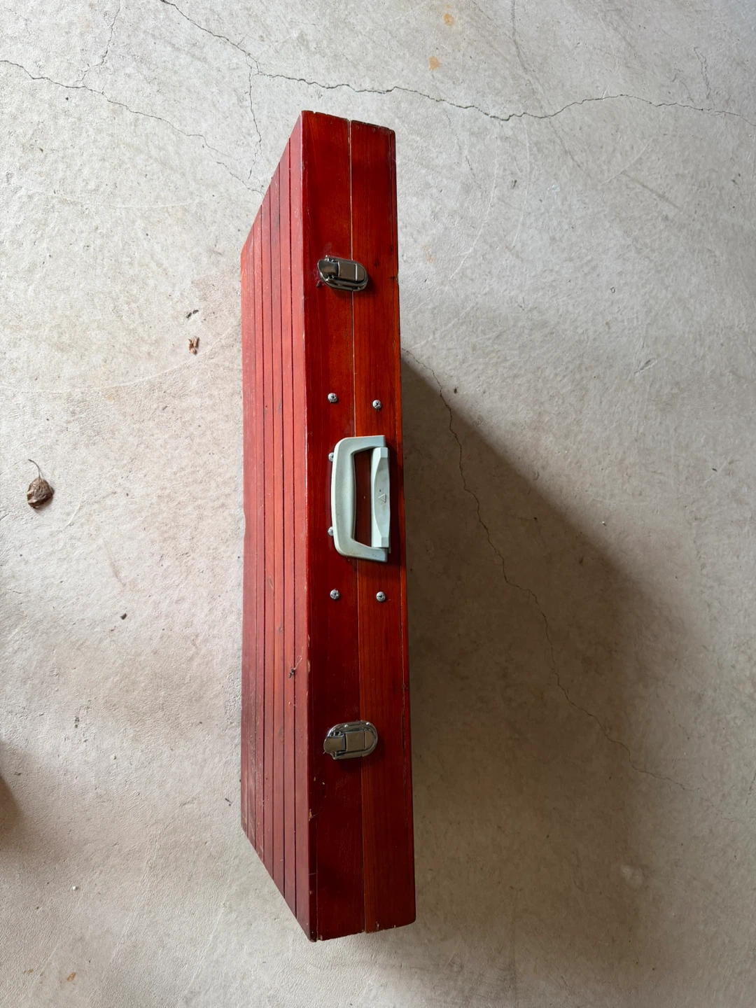 Red Wooden Folding Picnic Table with Seats - photo 3
