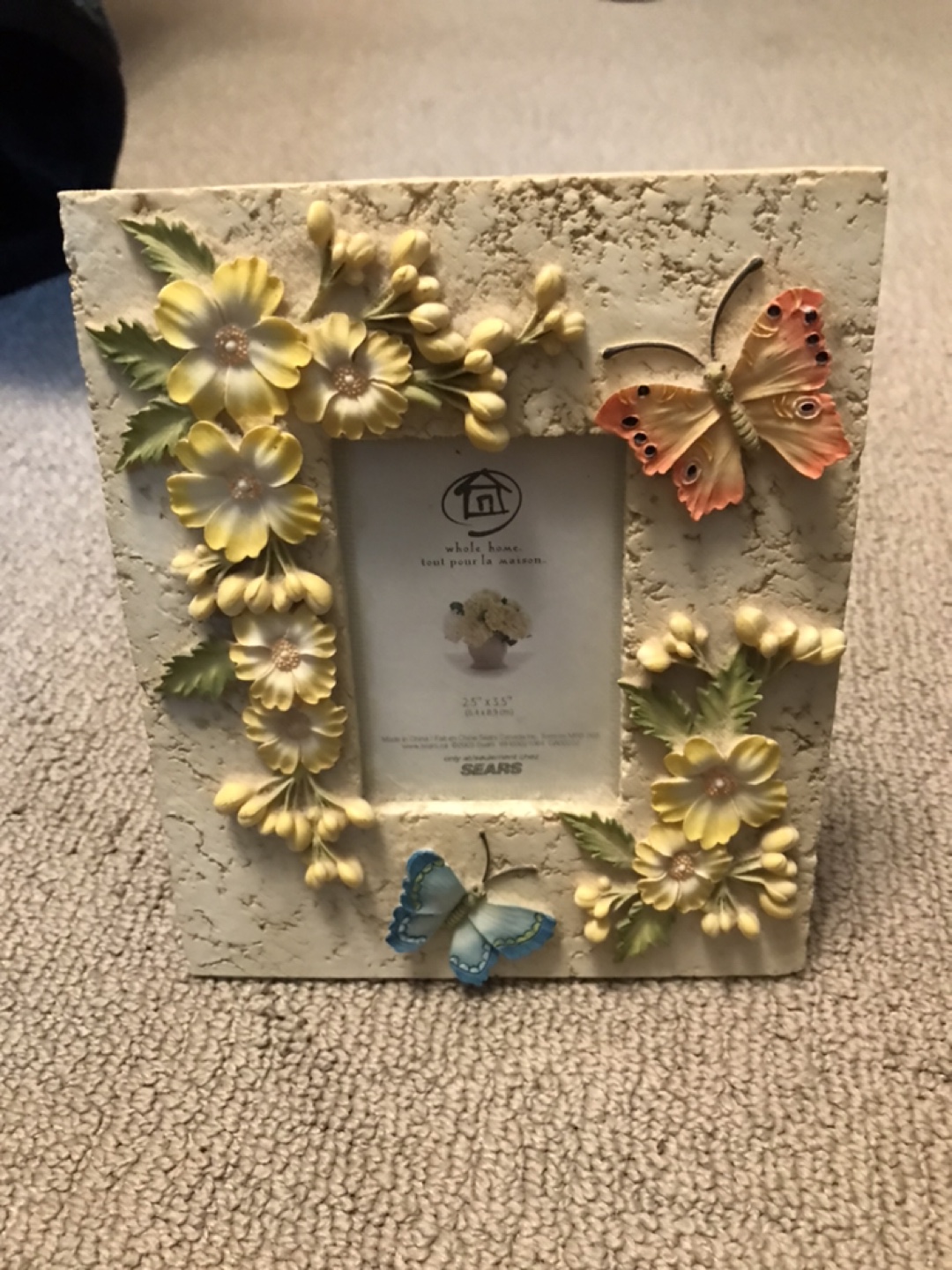 Whole Home Butterfly and Floral Picture Frame