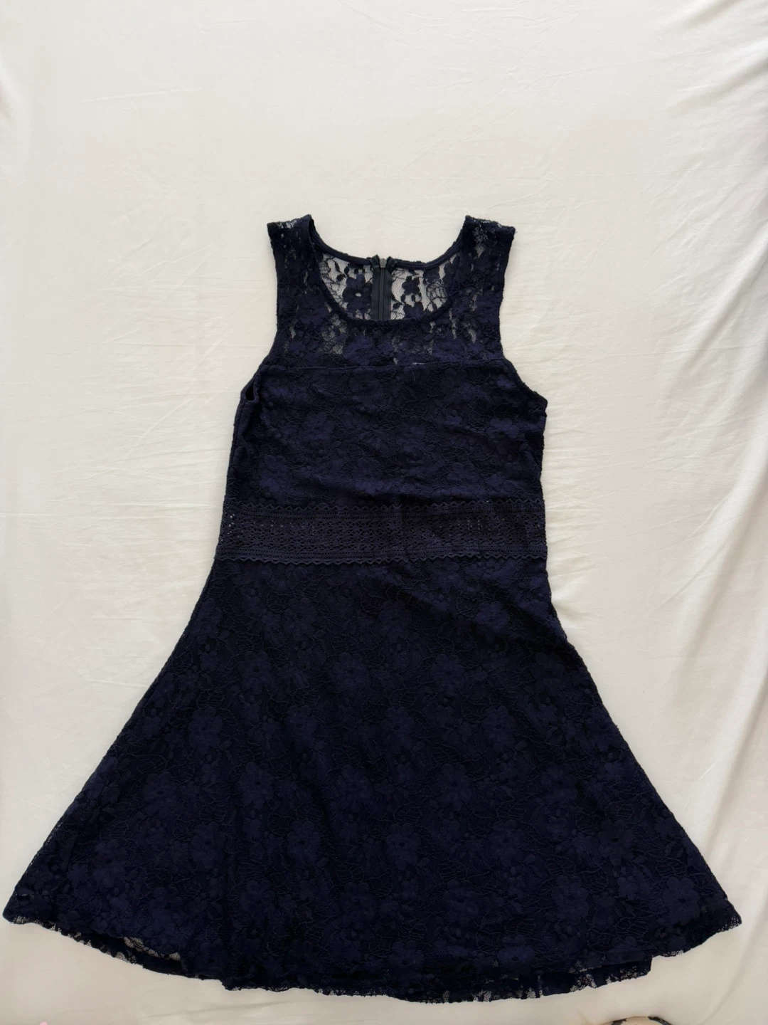 Bluenotes Navy Lace Dress - ⚽