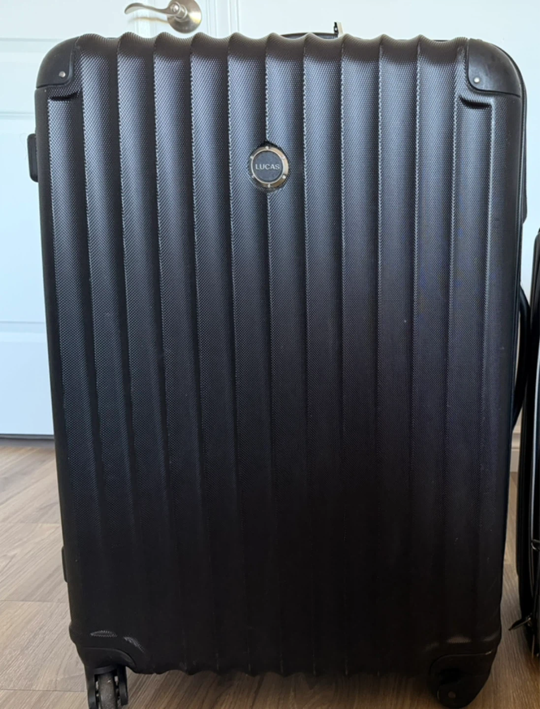 Black Lucas Hardside Suitcase (checked bag)