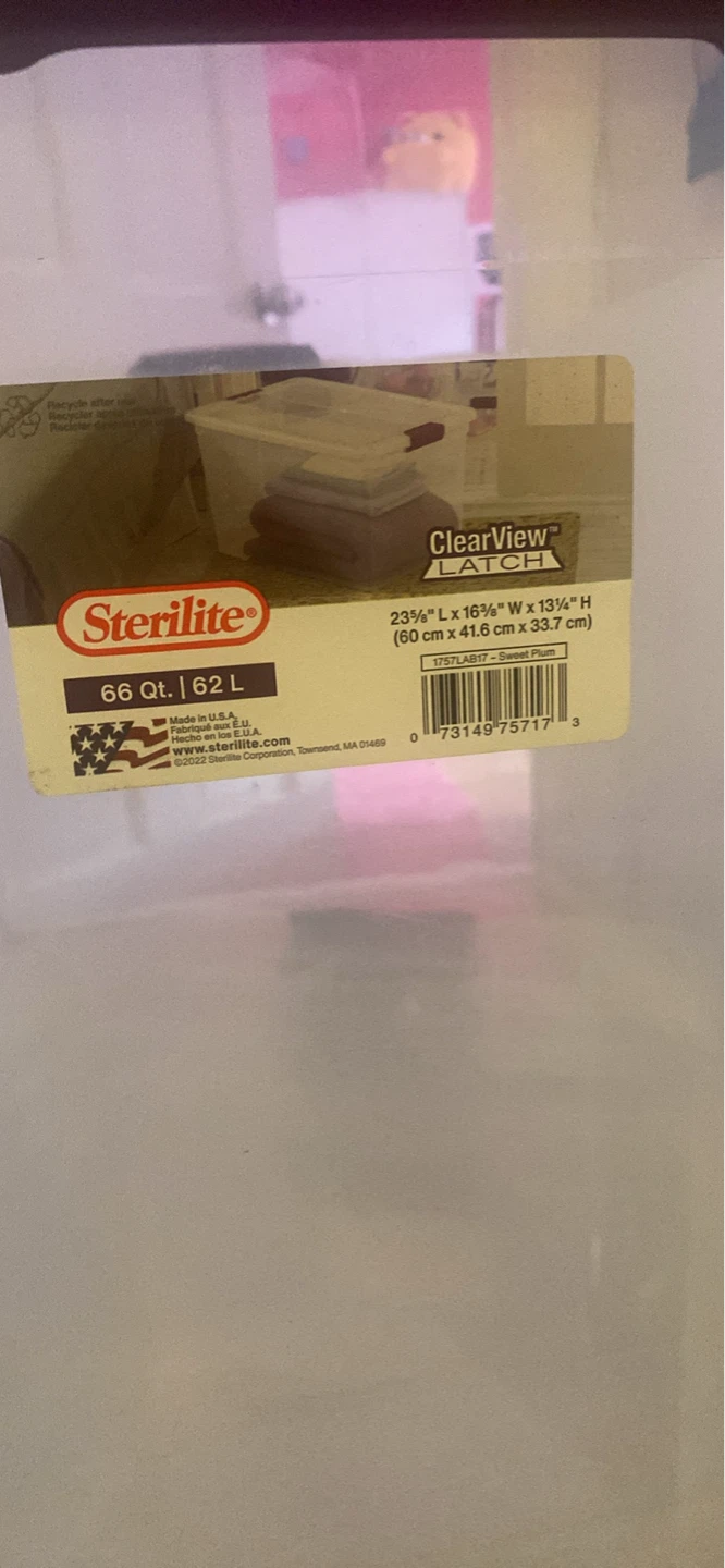 Set of 6 Sterilite 66 Qt ClearView Latch Storage Box - photo 3