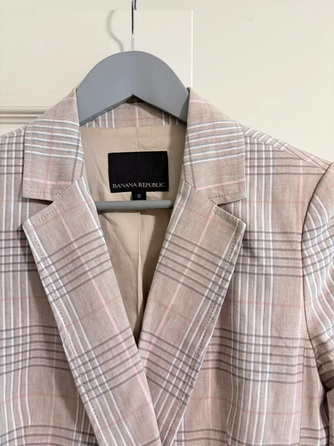 Banana Republic Plaid Double-Breasted Blazer - photo 2