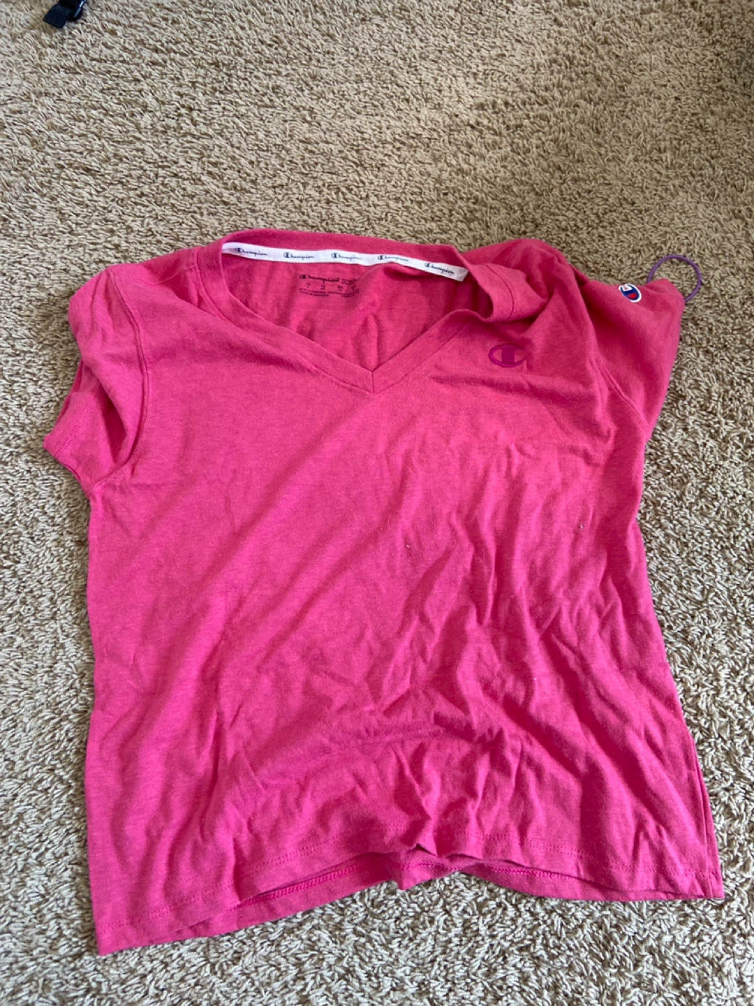 Champion Pink V-Neck T-Shirt