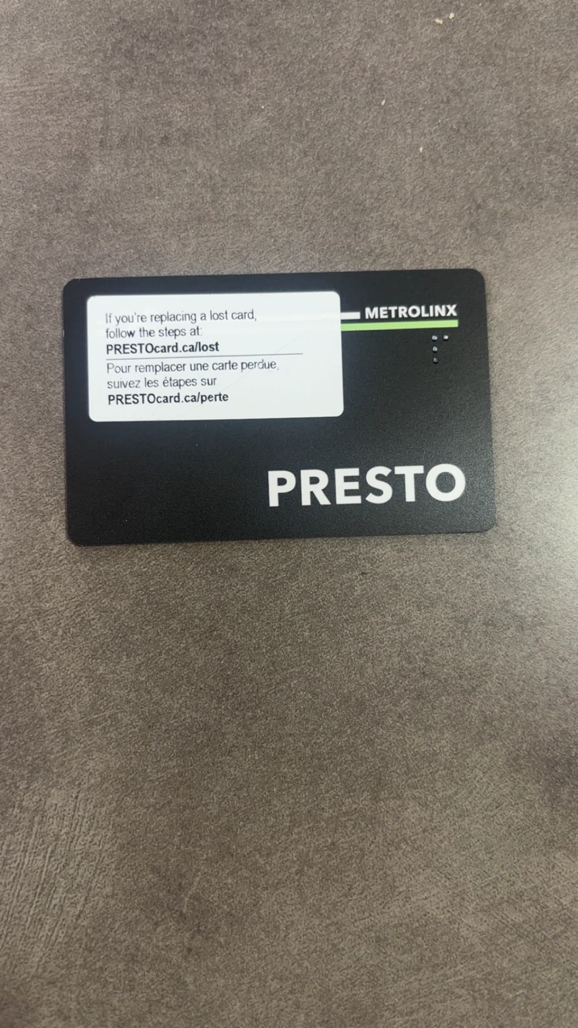 50 $ Presto pass