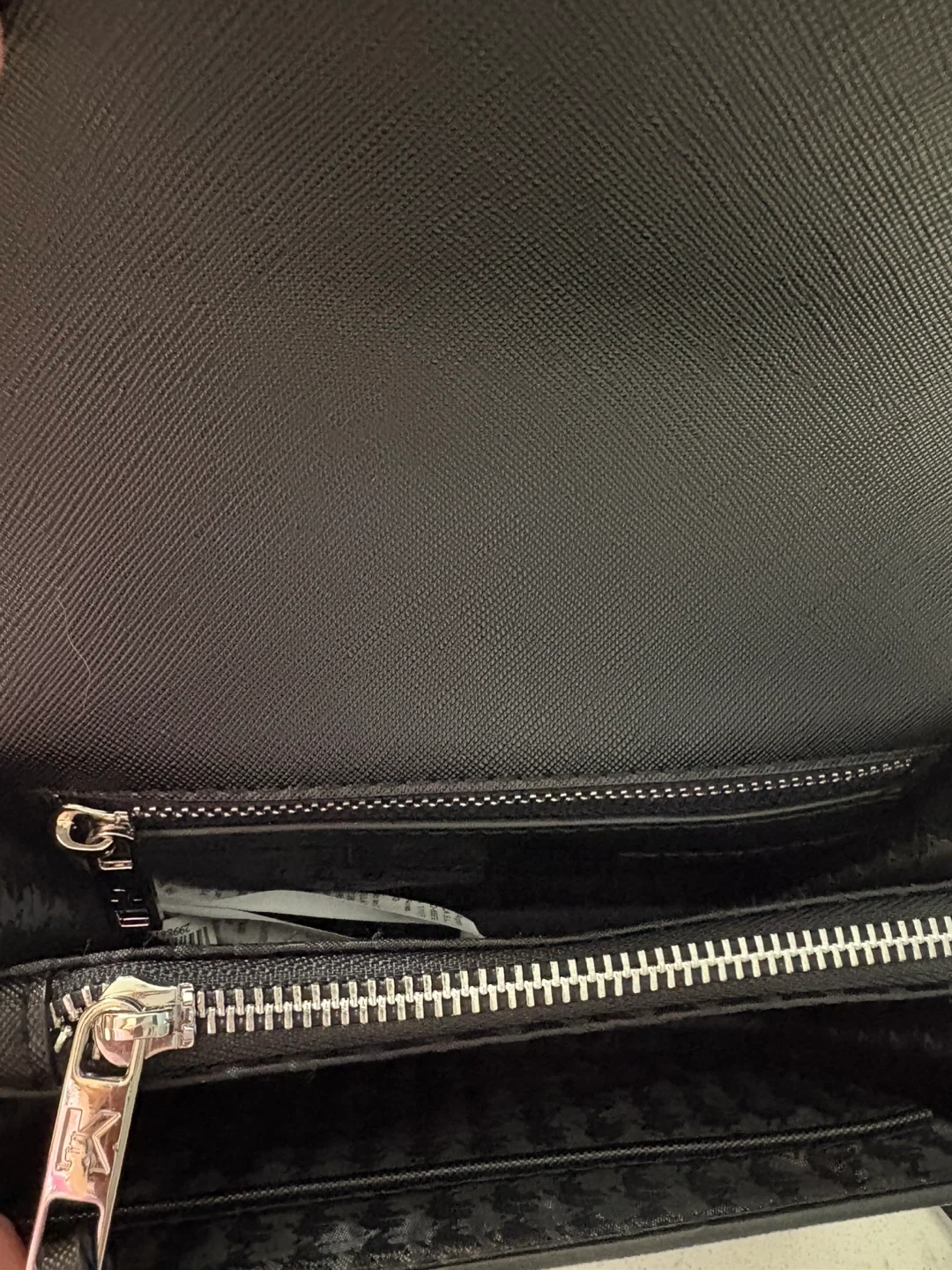 Karl Lagerfeld Black Saffiano Leather Crossbody Bag - photo 3