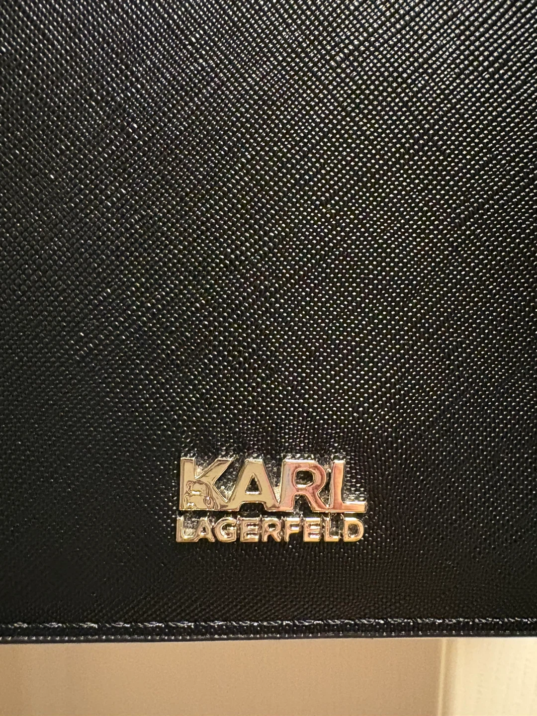 Karl Lagerfeld Black Saffiano Leather Crossbody Bag - photo 5