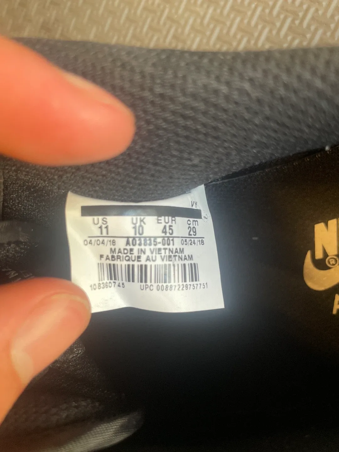 Nike Air Force 1 Low Black Size 11 - photo 5