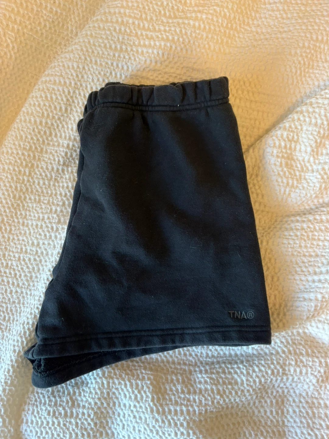 TNA black sweat shorts