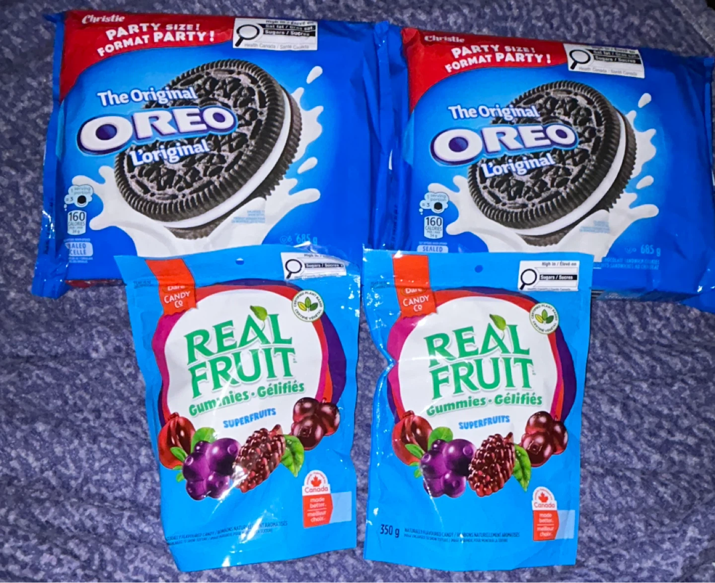 Sealed Snack Bundle - Oreo Original Cookies & Real Fruit Gummies