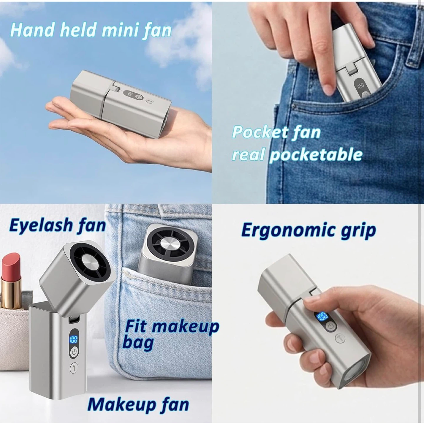 Handheld Mini Fan with Integrated Flashlight - photo 4