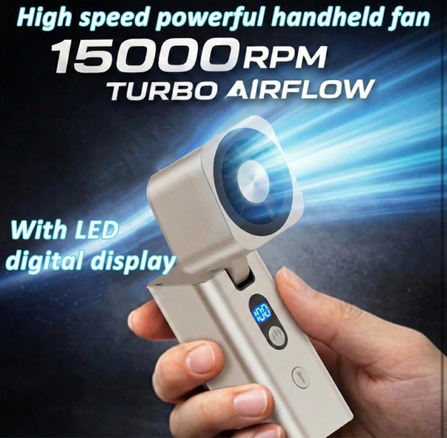 Handheld Mini Fan with Integrated Flashlight - photo 3