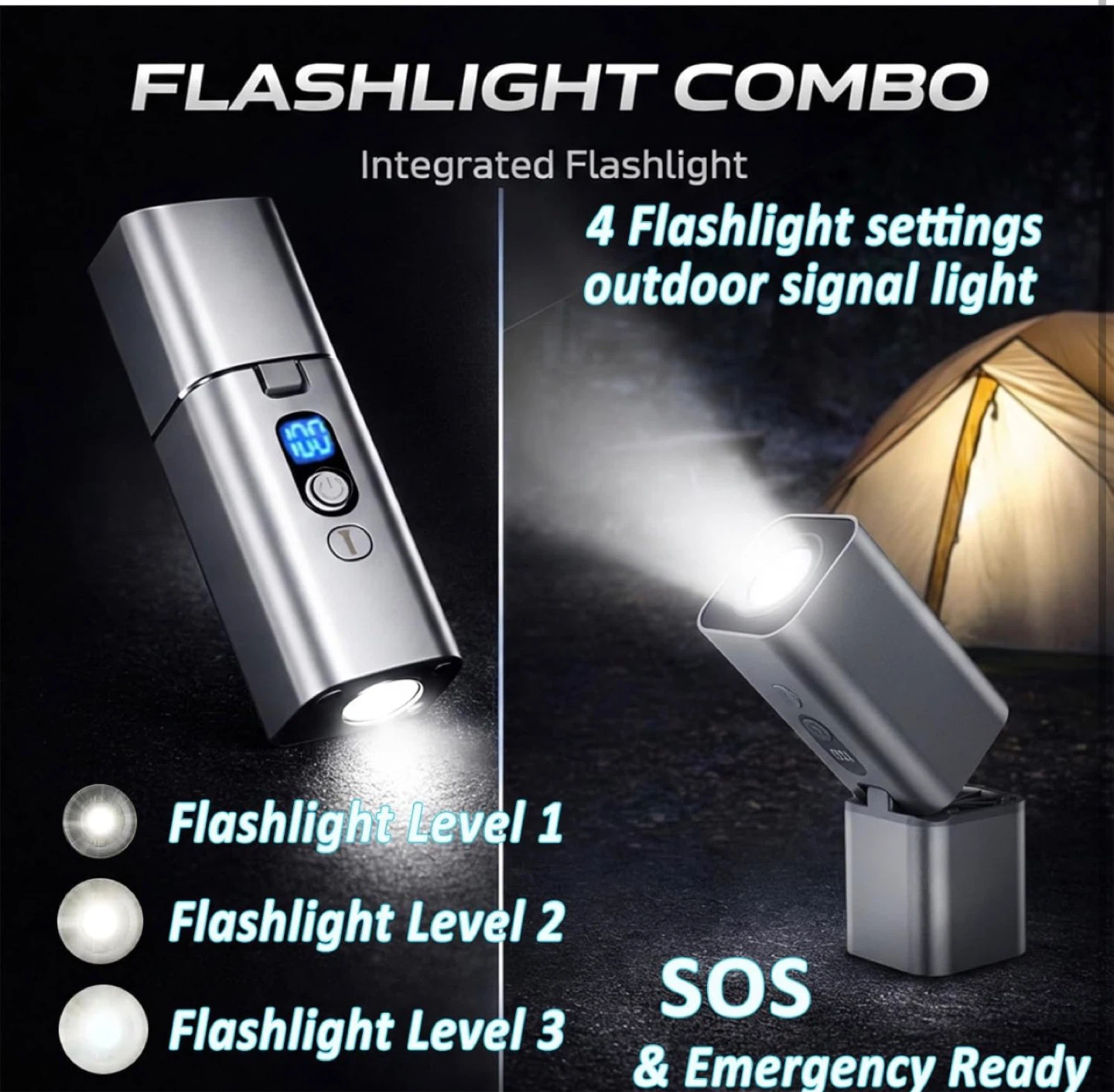Handheld Mini Fan with Integrated Flashlight - photo 5
