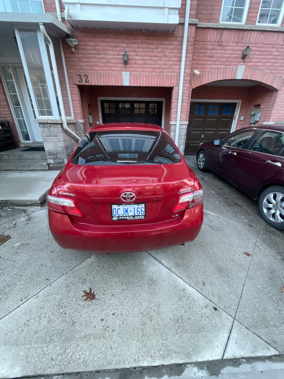 Red Toyota Camry Sedan