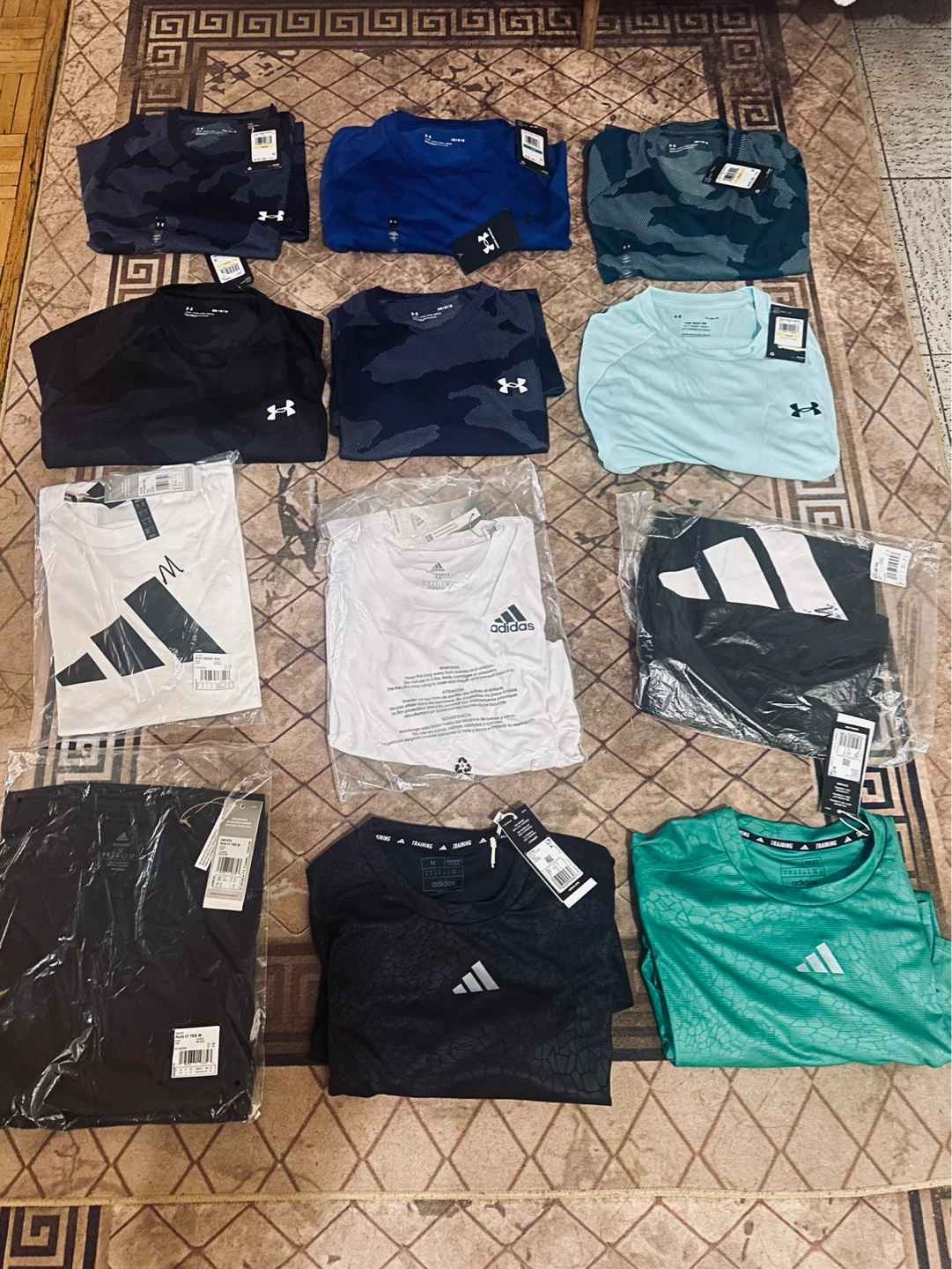 Assorted Under Armour & Adidas T-Shirts