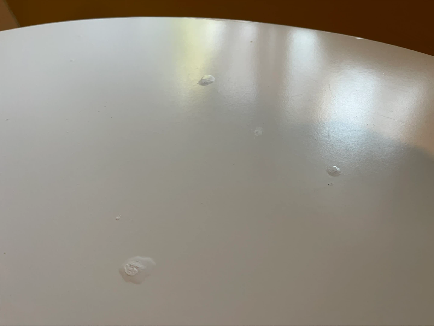 White Round Dining Table 103 cm - photo 3