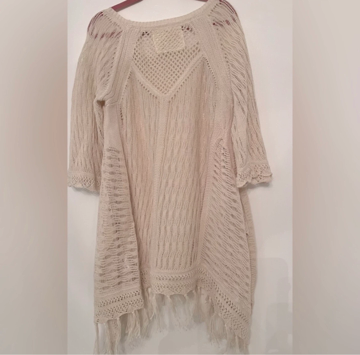 Anthropologie Crochet Fringe Tunic ⚽ - photo 3