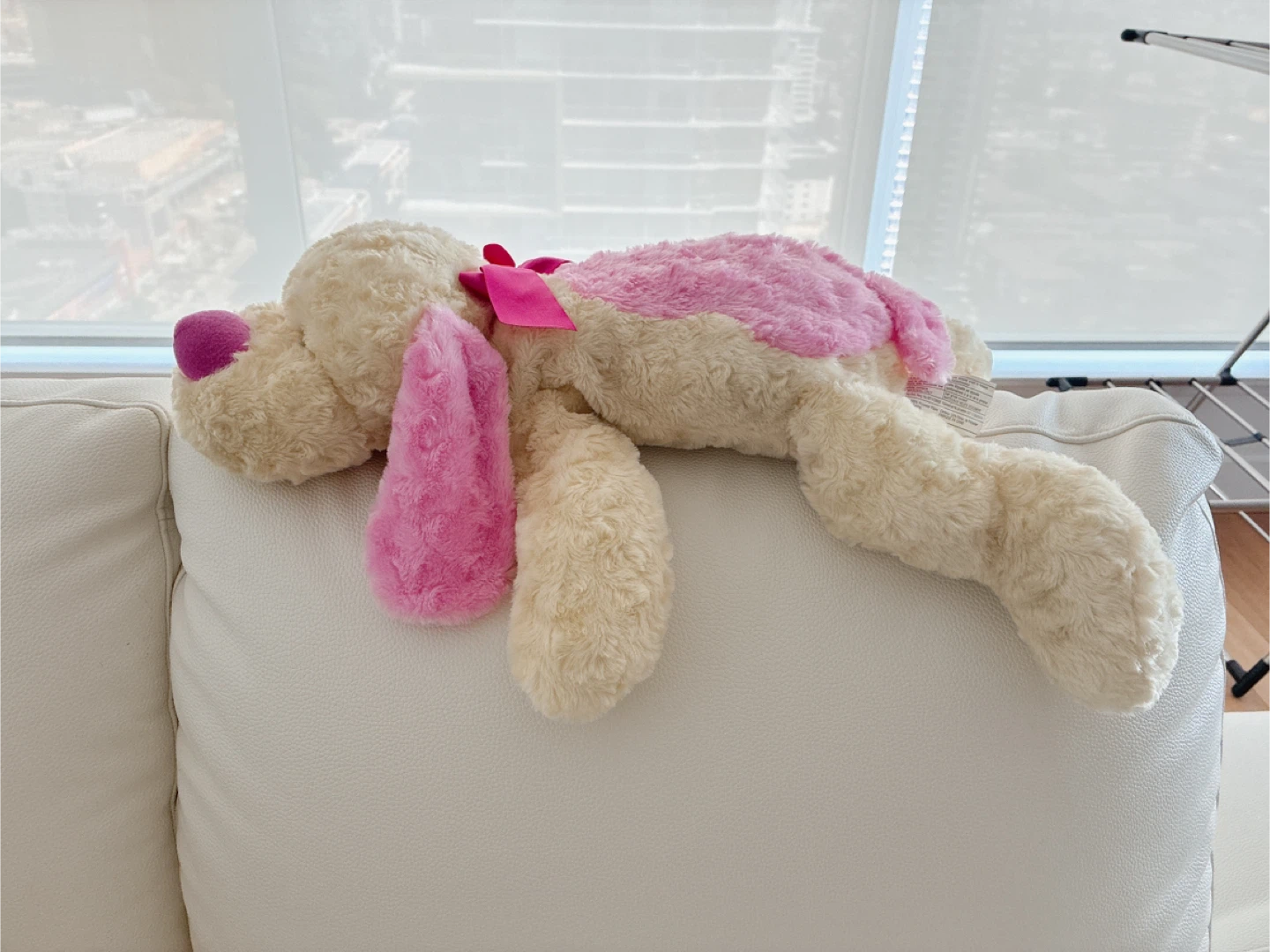 Large Plush Dog Toy with Pink Accents - photo 2