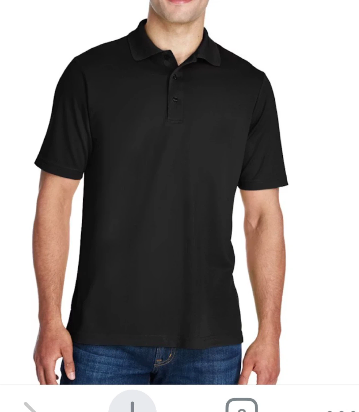Core365 Men's Black Polo Shirt