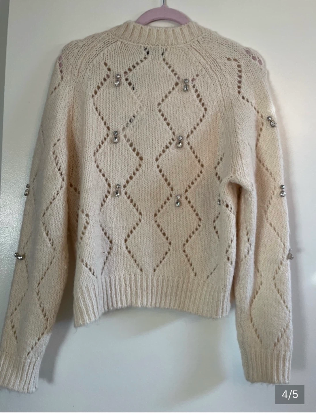 ZARA Knit Sweater with Rhinestones ⚽ - photo 3