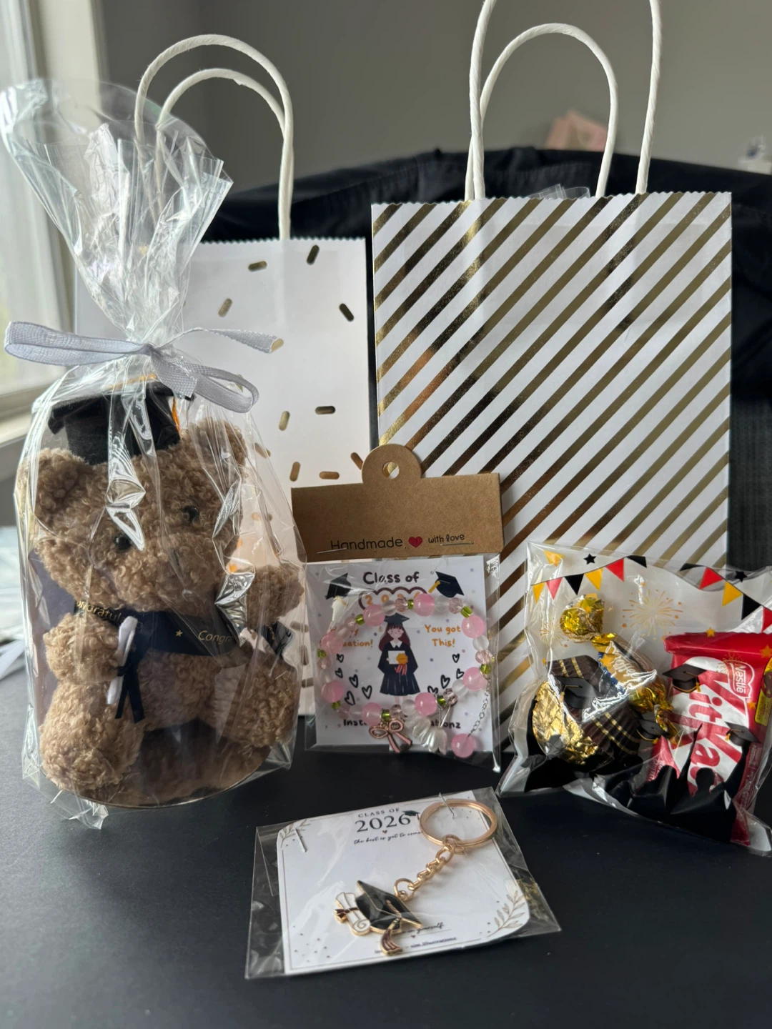 Graduation Gift Bags with Teddy Bear and Treats - photo 2