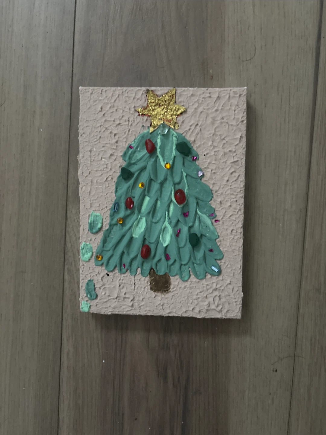 Handmade Christmas Tree Artwork