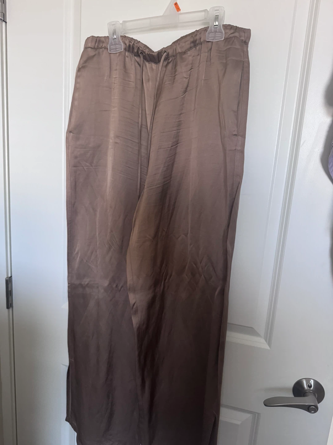 Women's Satin Wide Leg Pants