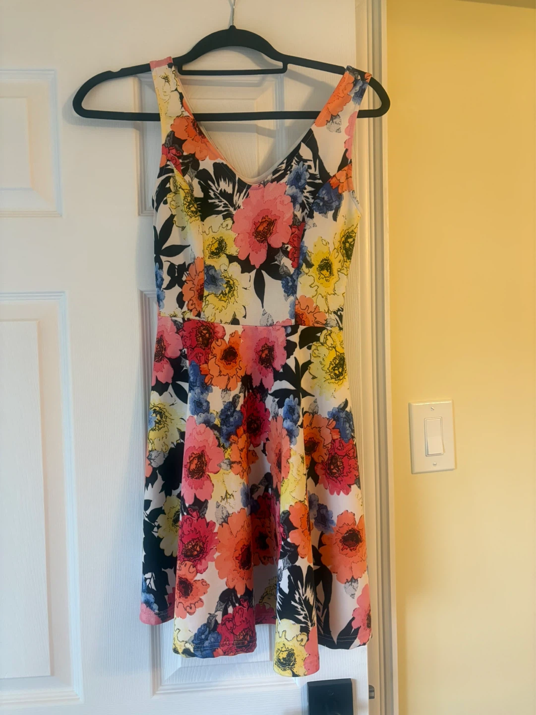 Floral Sleeveless Fit and Flare Dress