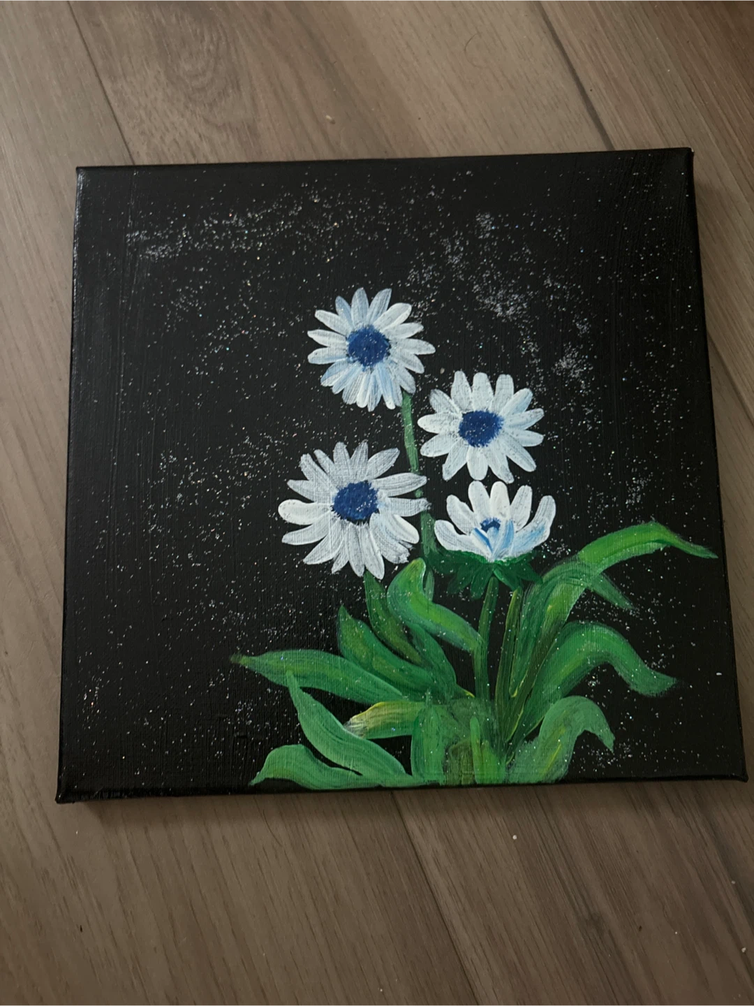 Canvas Painting of Daisies