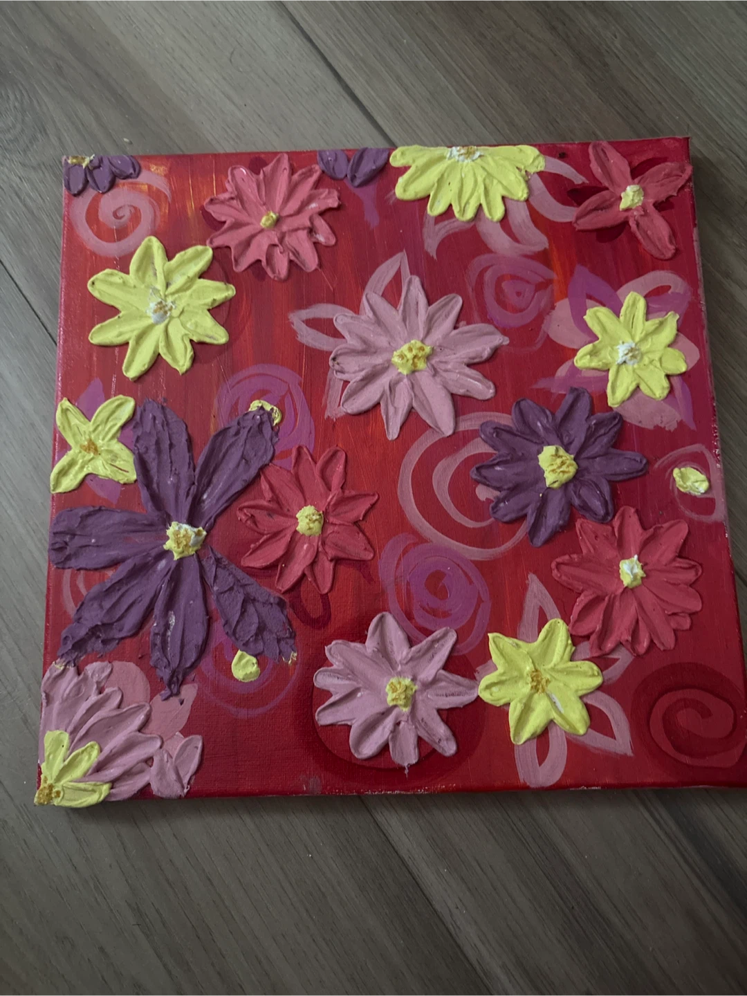 Textured Flower Canvas Art