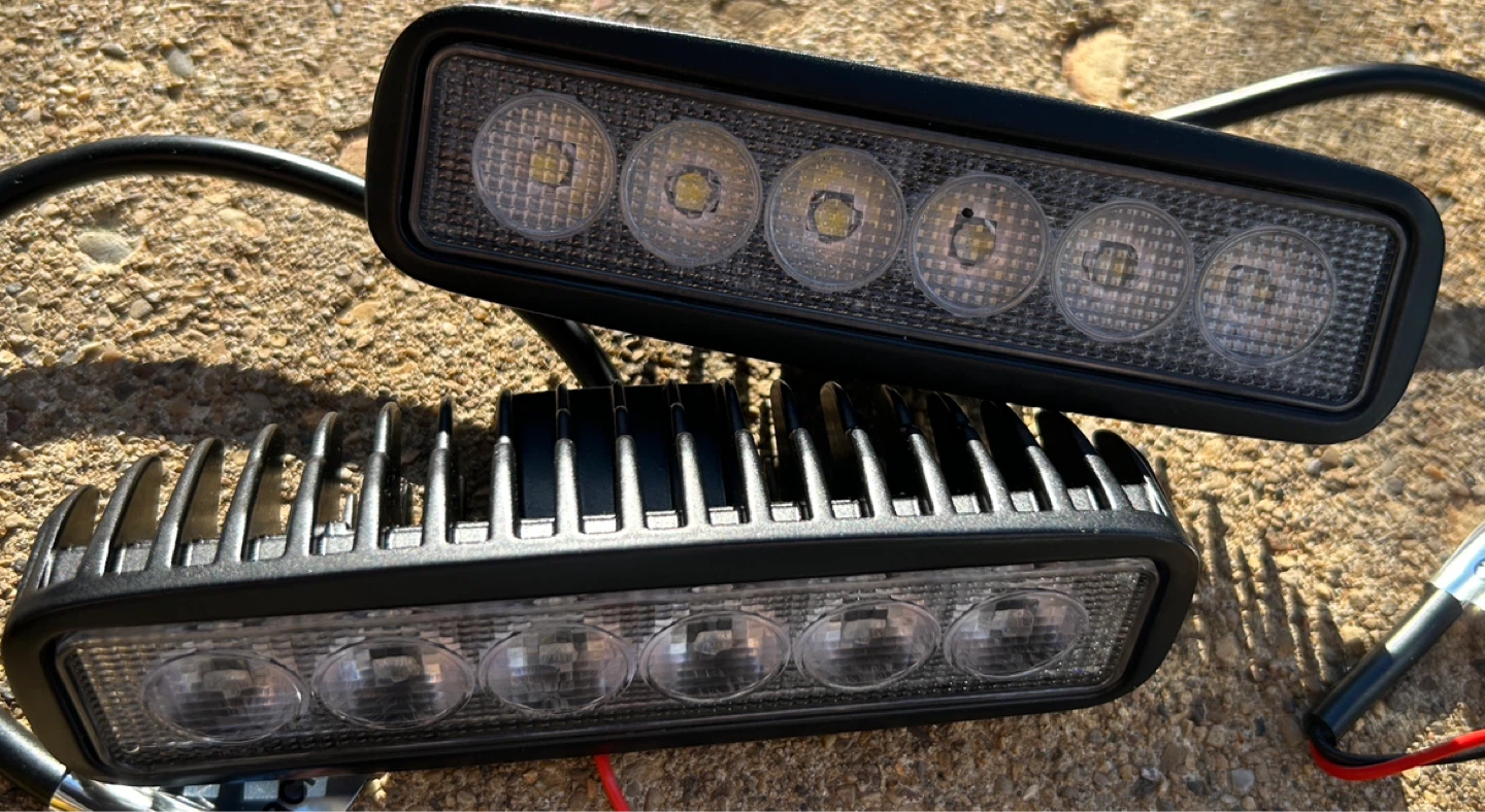 Set of 2 LED Light Bars with Brackets and Hardware - photo 2