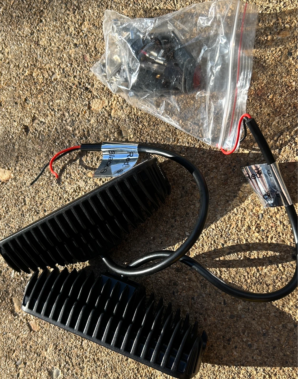 Set of 2 LED Light Bars with Brackets and Hardware - photo 3