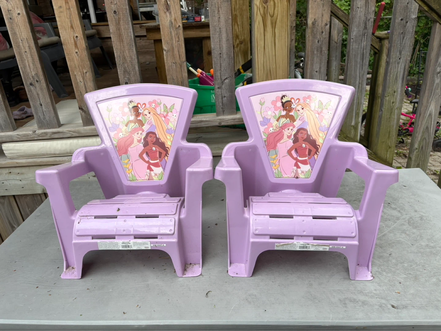 Disney Princess Plastic Chairs (Set of 2)