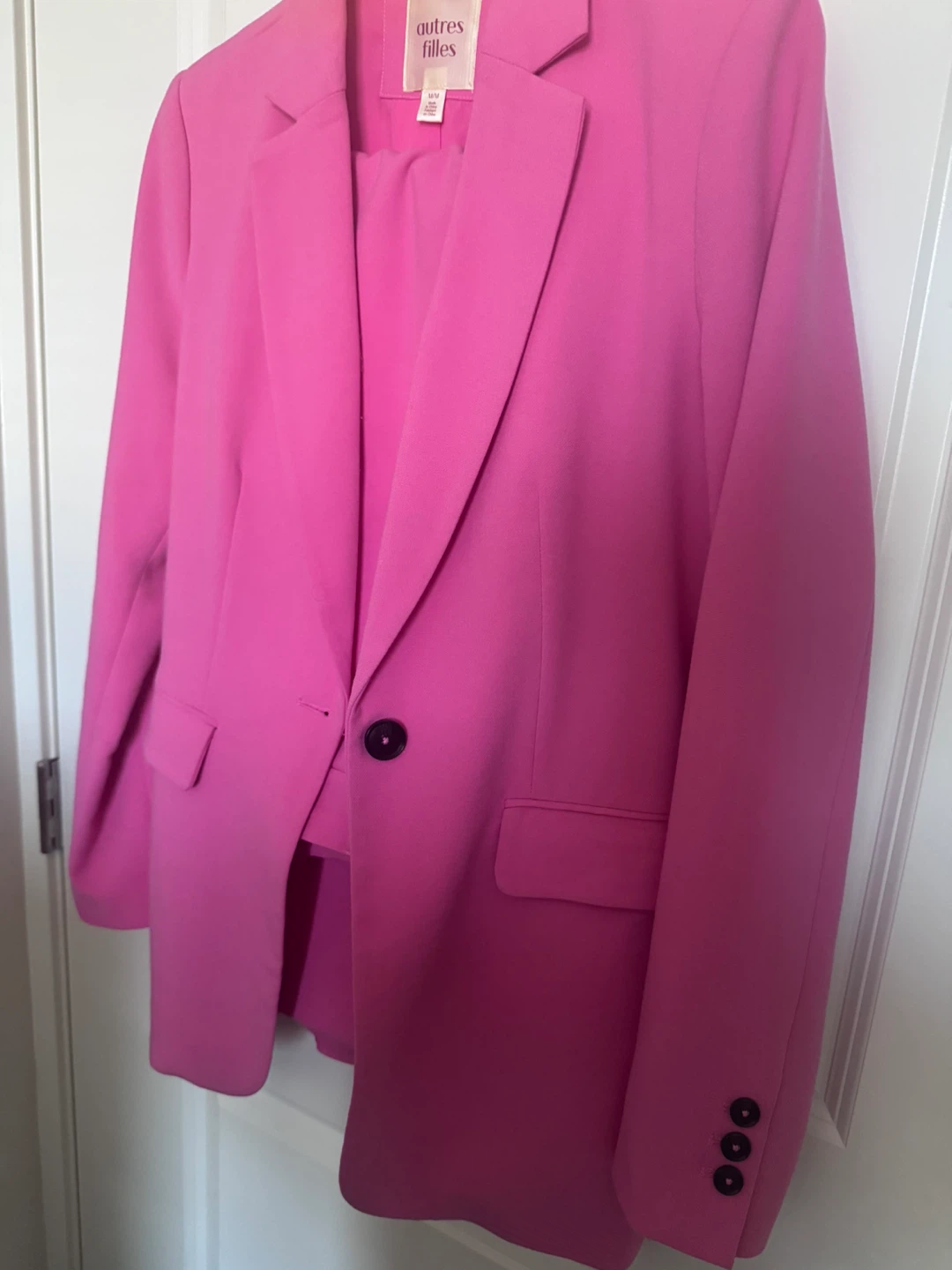 Autres Filles Pink Blazer & Pants Set - Size S/P - photo 4