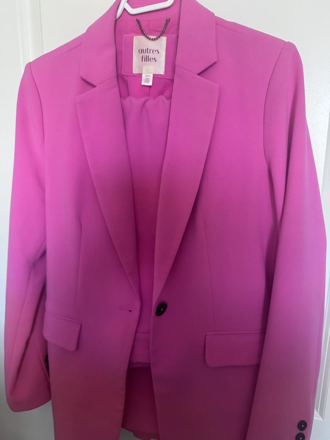 Autres Filles Pink Blazer & Pants Set - Size S/P