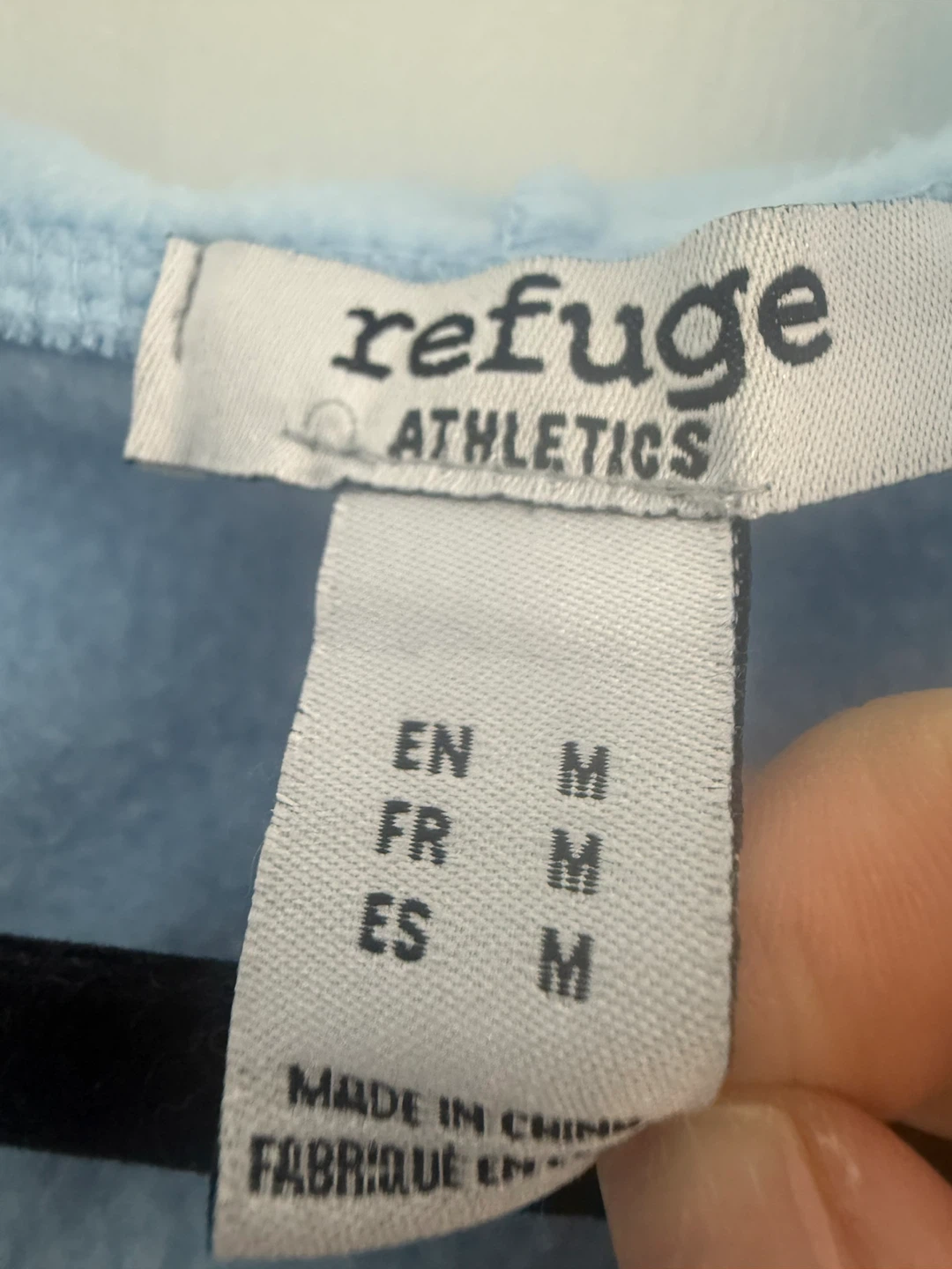 Light Blue Refuge Athletics Sun and Moon Zip-Up Hoodie - photo 5