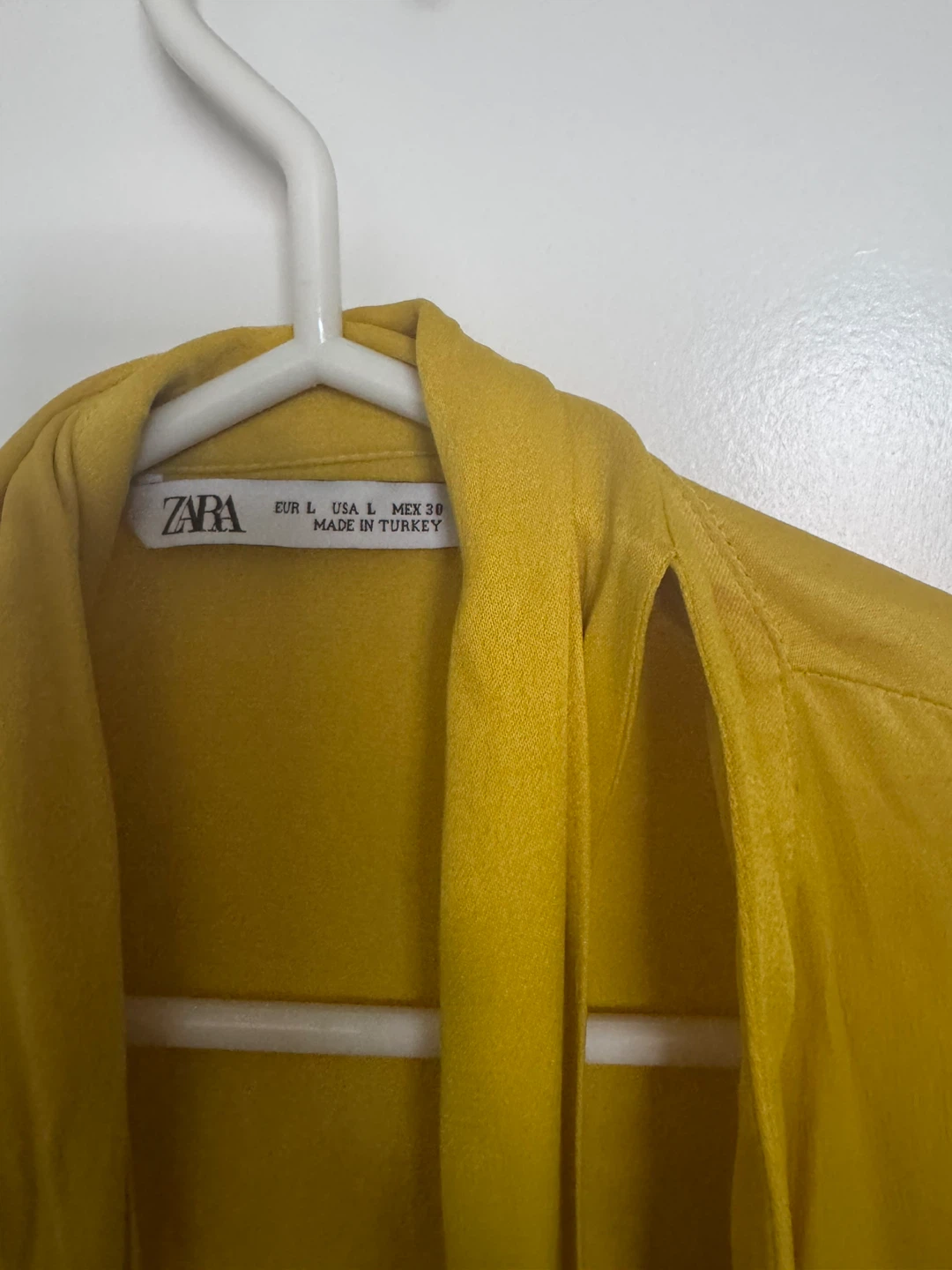 ZARA Yellow Blouse - Size L - photo 2