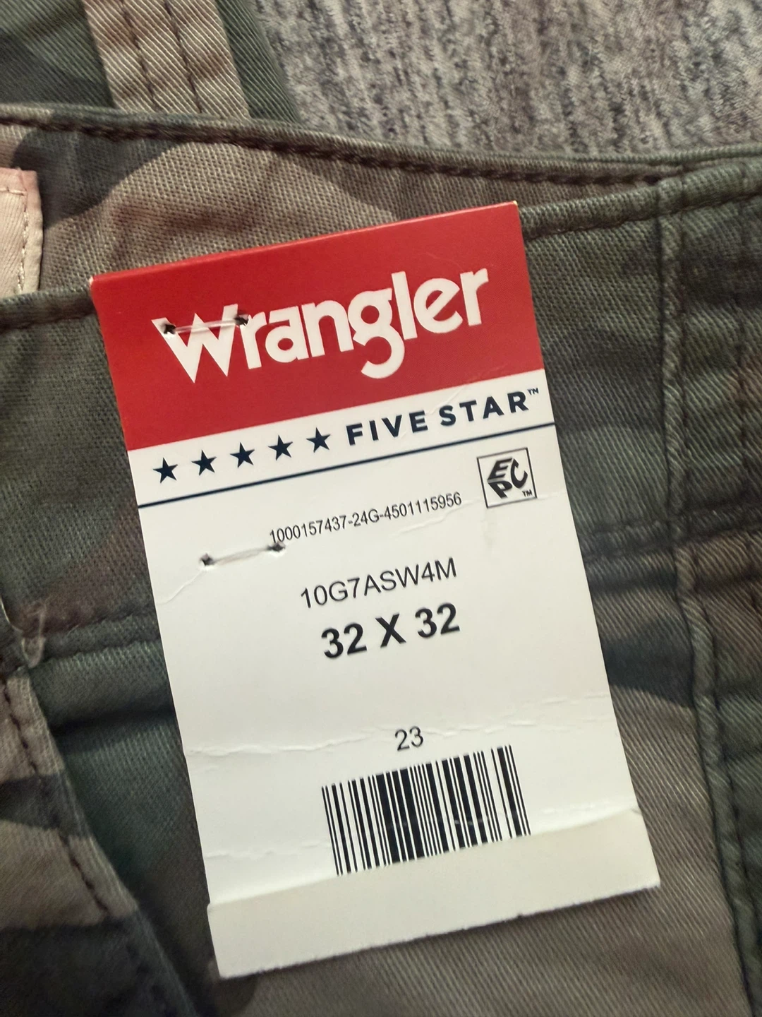 Wrangler Men's Relaxed Fit Camo Cargo Pants - photo 2