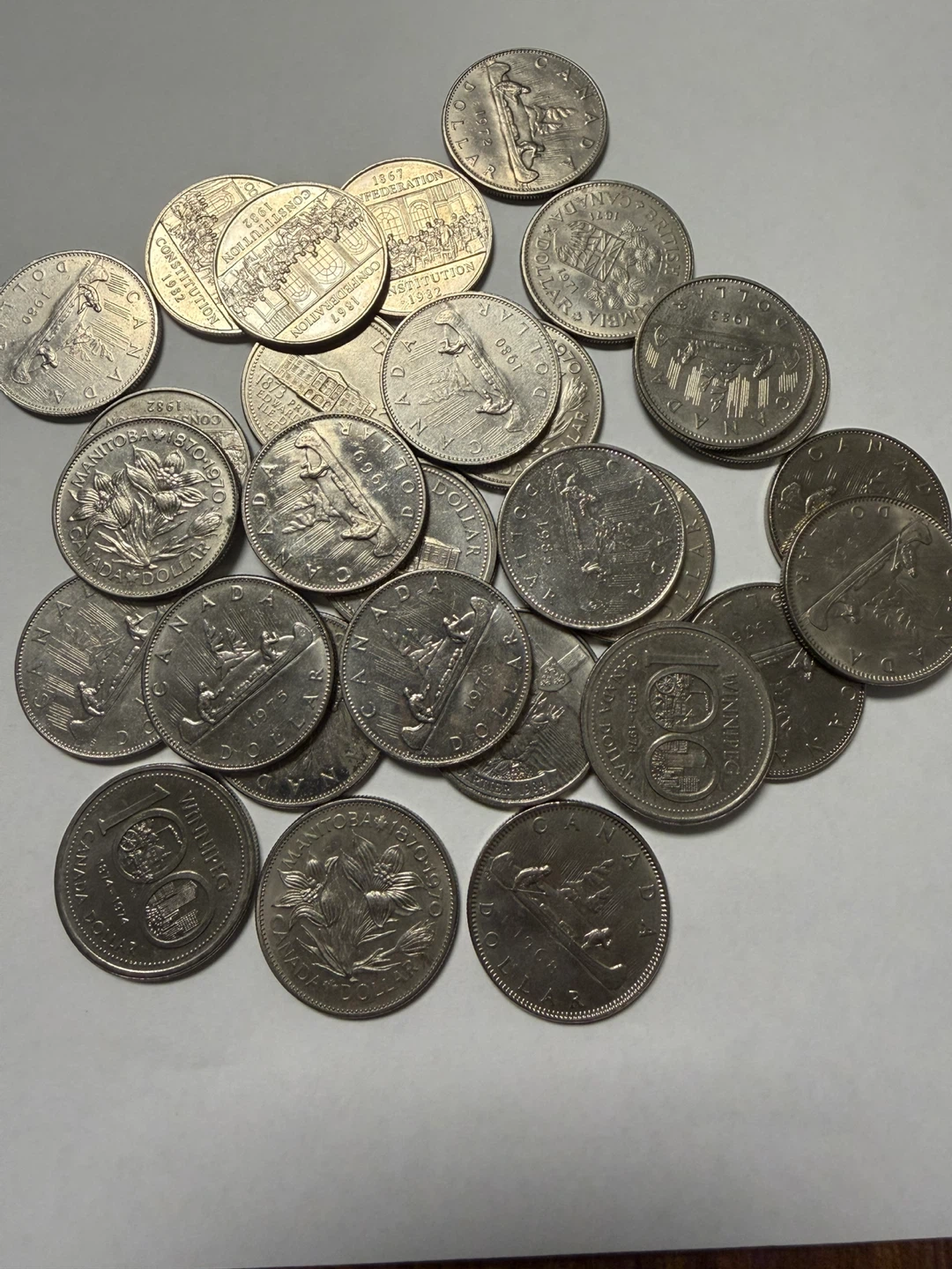 Collection of 30 Canadian Nickel Dollars