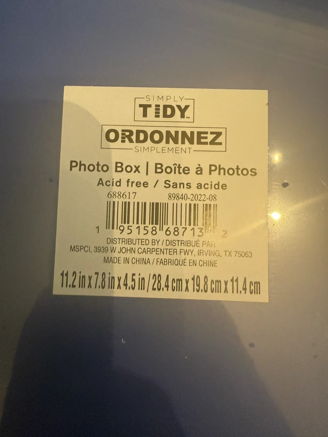 Simply Tidy Photo Box - Blue - photo 2