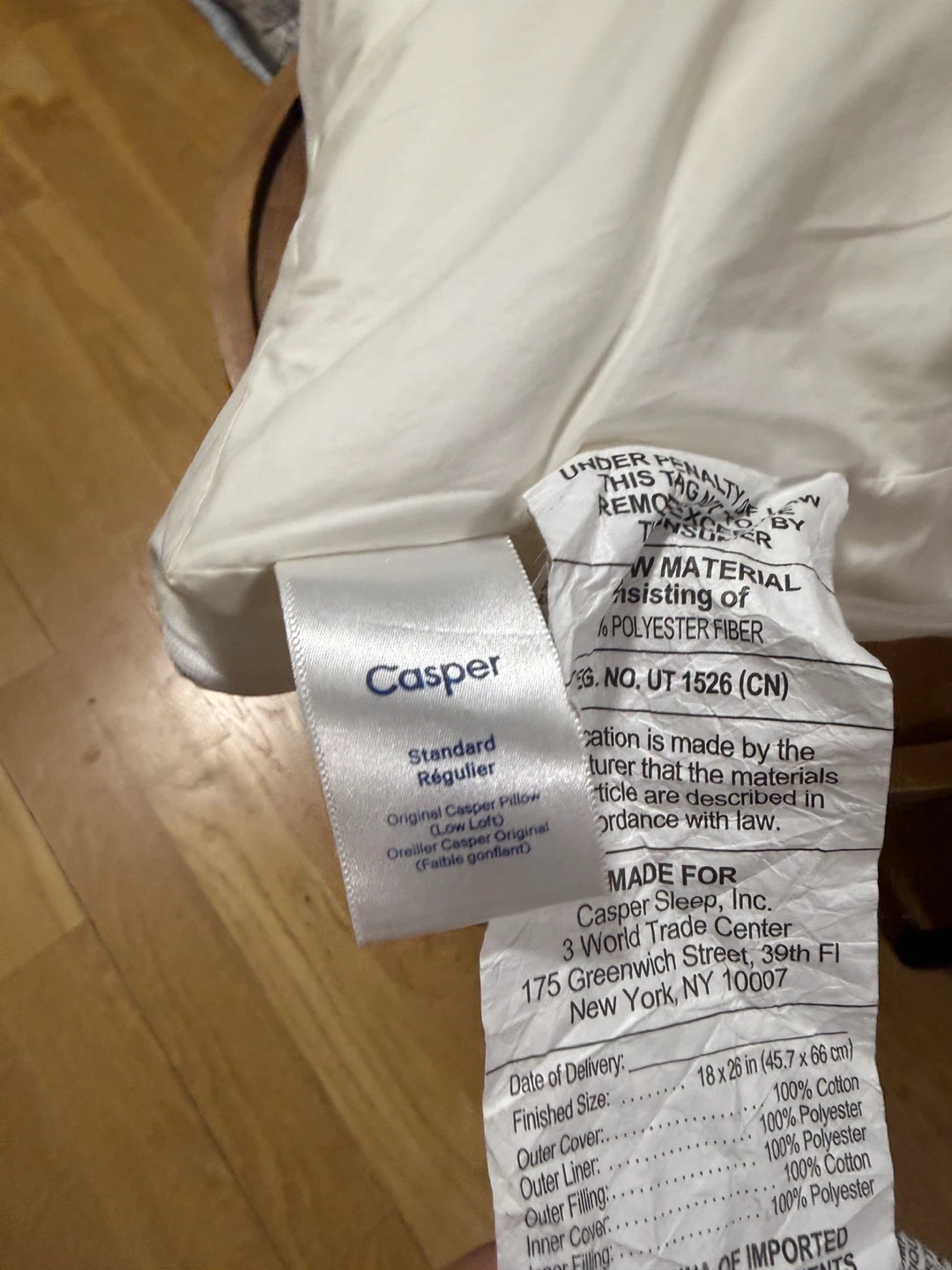 Casper Standard "Original" Pillow Low Loft - photo 3